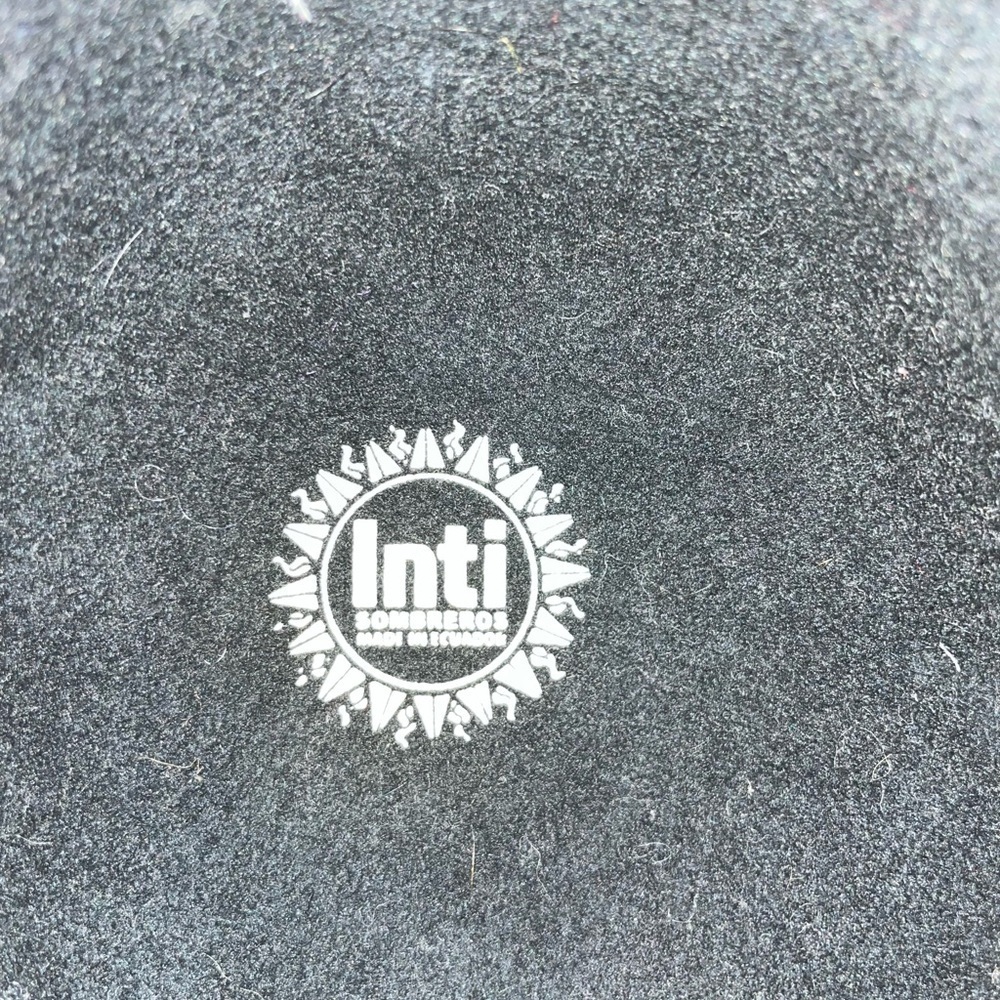 Inti Black Derby/Bowler Wool Felt Water-Repellent Hat Size Medium - Picture 4 of 9